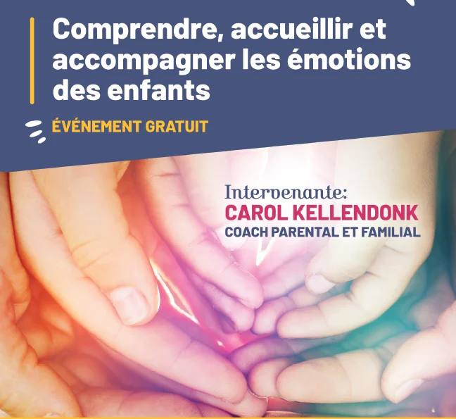 Conférence: comprendre, accueillir et accompagner les émotions des enfants – Ecole de Lyon (69)